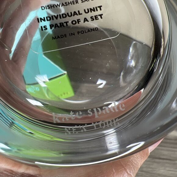 Kate Spade Lenox Two of a Kind HIS & HIS Crystal Glasses Set Wedding Gift CUSTOM - Picture 6 of 6